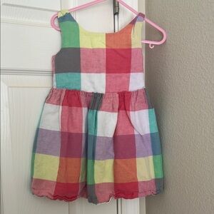 GAP Pink and Green Sleeveless Sundress